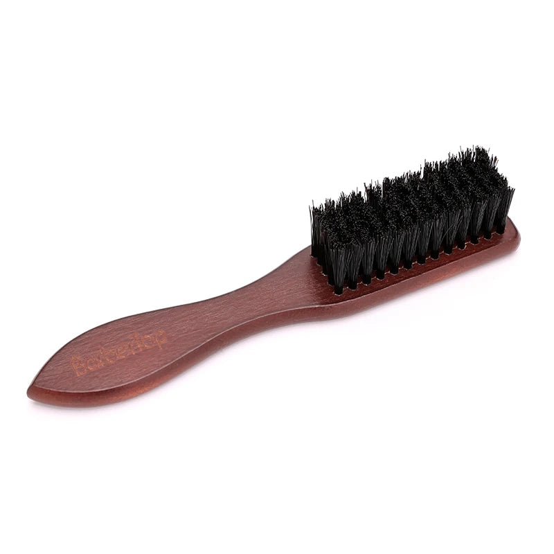 Wooden Beard Cleaning Brush – Salon & Barbershop Hair Sweep