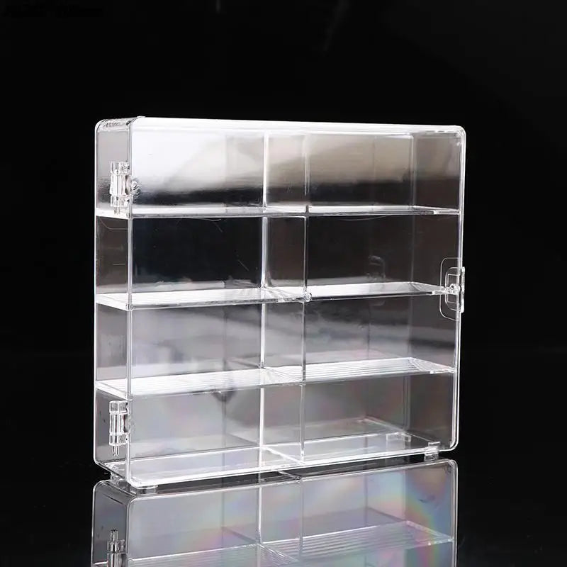 1:64 Car Model Display Box – 8-Slot Clear Acrylic Storage Case Model Car Display Case PRIMED