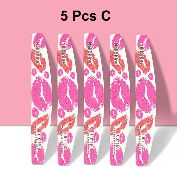 Professional Nail Files 100/180 Grit Buffer Block – 3/5/10 Pack