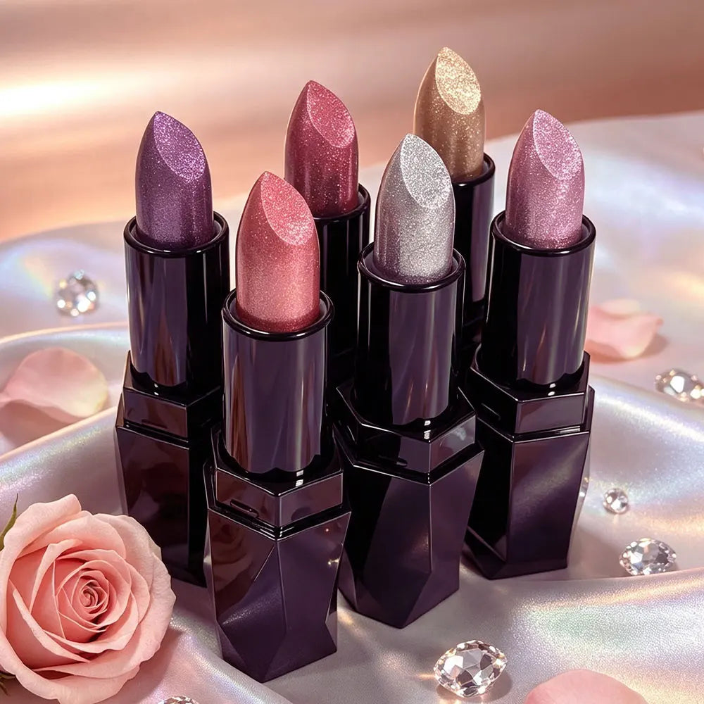 Art Value Diamond Shimmer Metallic Lipstick | Waterproof Gloss Metallic Lipstick PRIMED