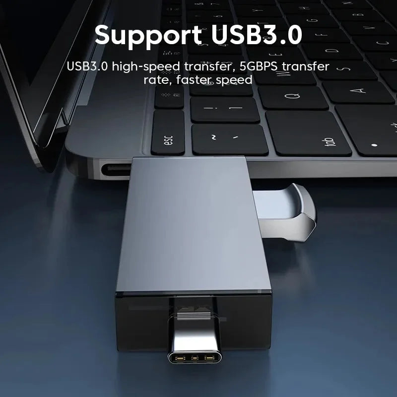 7-in-1 USB 3.0 Type-C SD TF Card Reader OTG Adapter USB Card Reader PRIMED