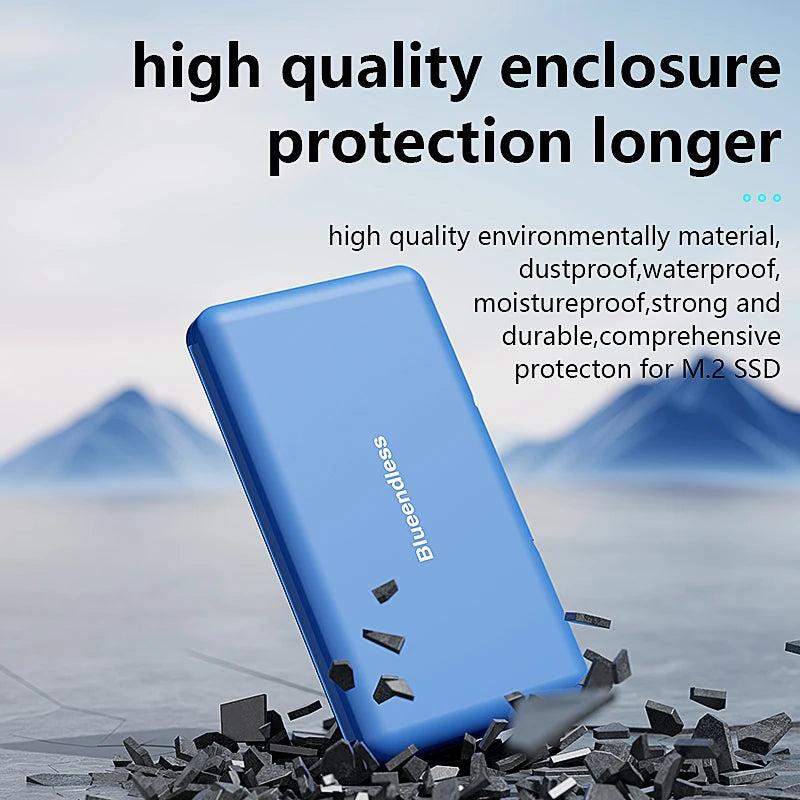 4-Slot M.2 SSD Case – Shockproof Portable Storage Box 2280 SSD Storage Case PRIMED