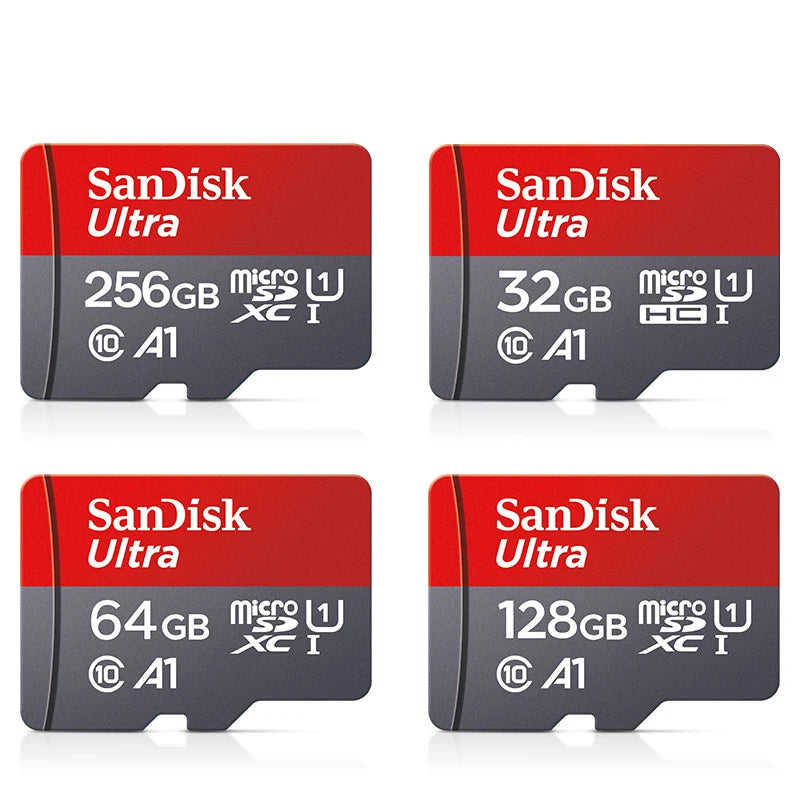 SanDisk Micro SD Card 256GB 128GB 64GB 32GB Class 10 UHS-I Micro SD Card PRIMED