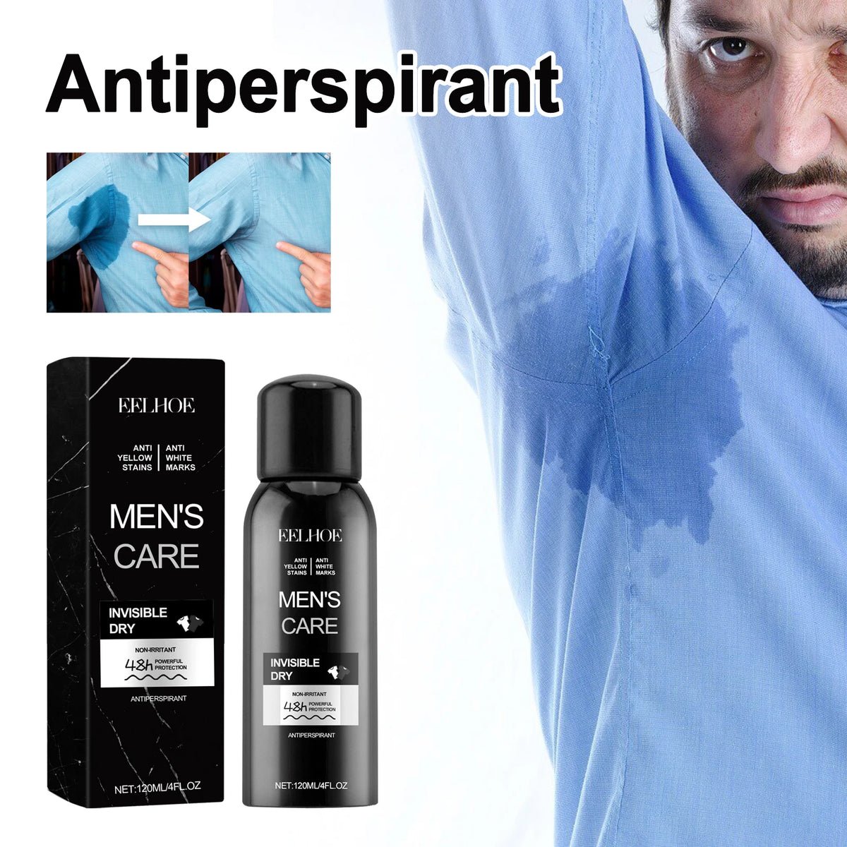 Men's Antiperspirant Deodorant Spray | All-Day Freshness Antiperspirant Spray PRIMED