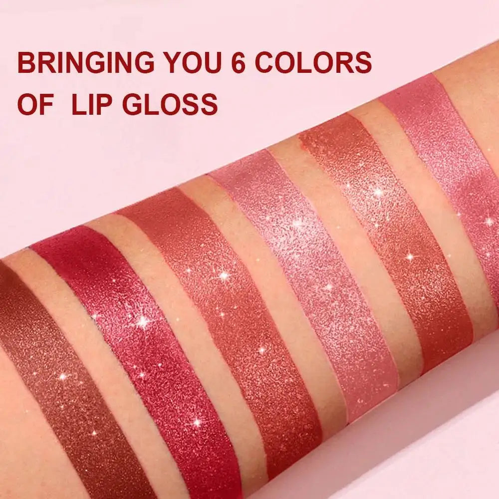 SAM SUGAR Metallic Glitter Lipstick – Shimmery Pearl Lip Gloss