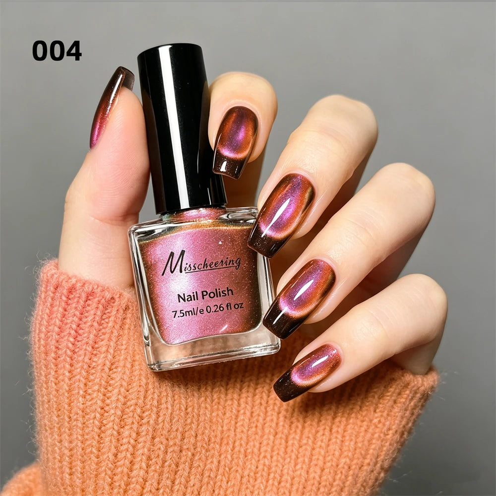 9D Cat Eye Magnetic Nail Polish – No UV Lamp, Quick Dry Magnetic Nail Polish PRIMED 04