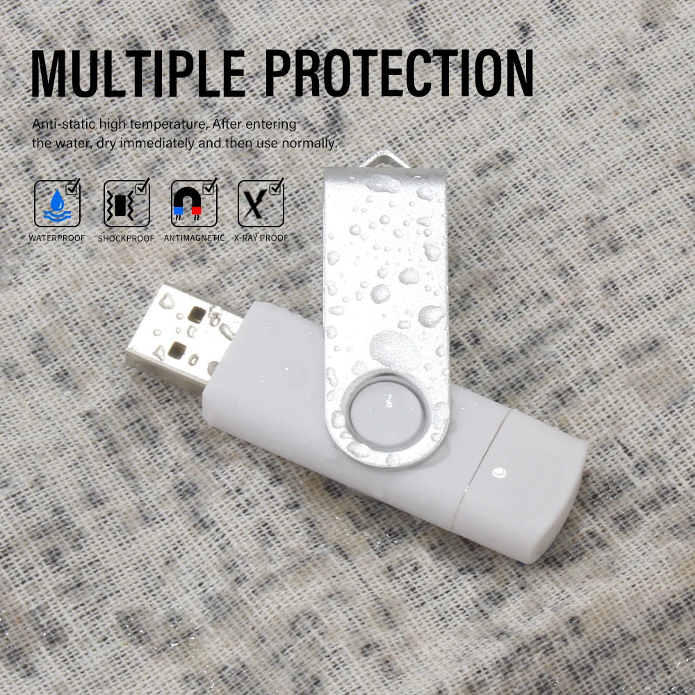 JASTER USB Flash Drive Type-C Rotatable Pendrive Real Capacity USB Flash Drive PRIMED