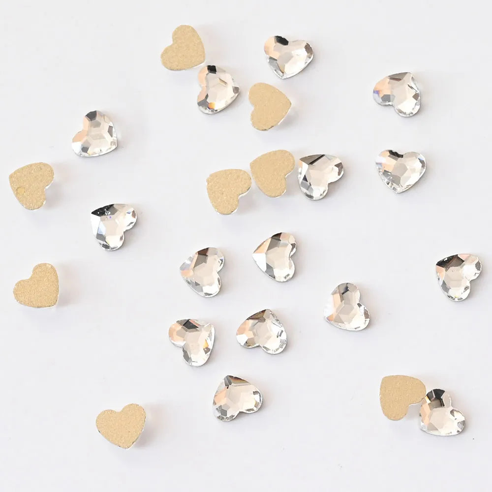 50pc AB Crystal Flatback Glass Rhinestones for 3D Nail Art Nail Art Rhinestones PRIMED JZ26-1(50pcs)