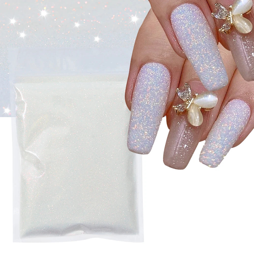 Ultra Fine Holographic Nail Glitter Powder 0.2mm | 5/10g Bulk