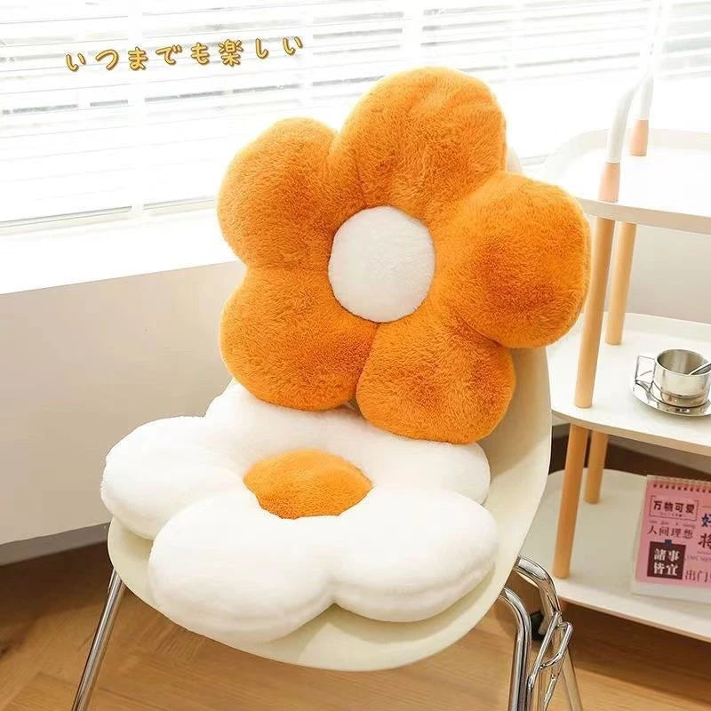LMETJMA Flower Plush Throw Pillow | Floor Seating Cushion Decorative Throw Pillow PRIMED
