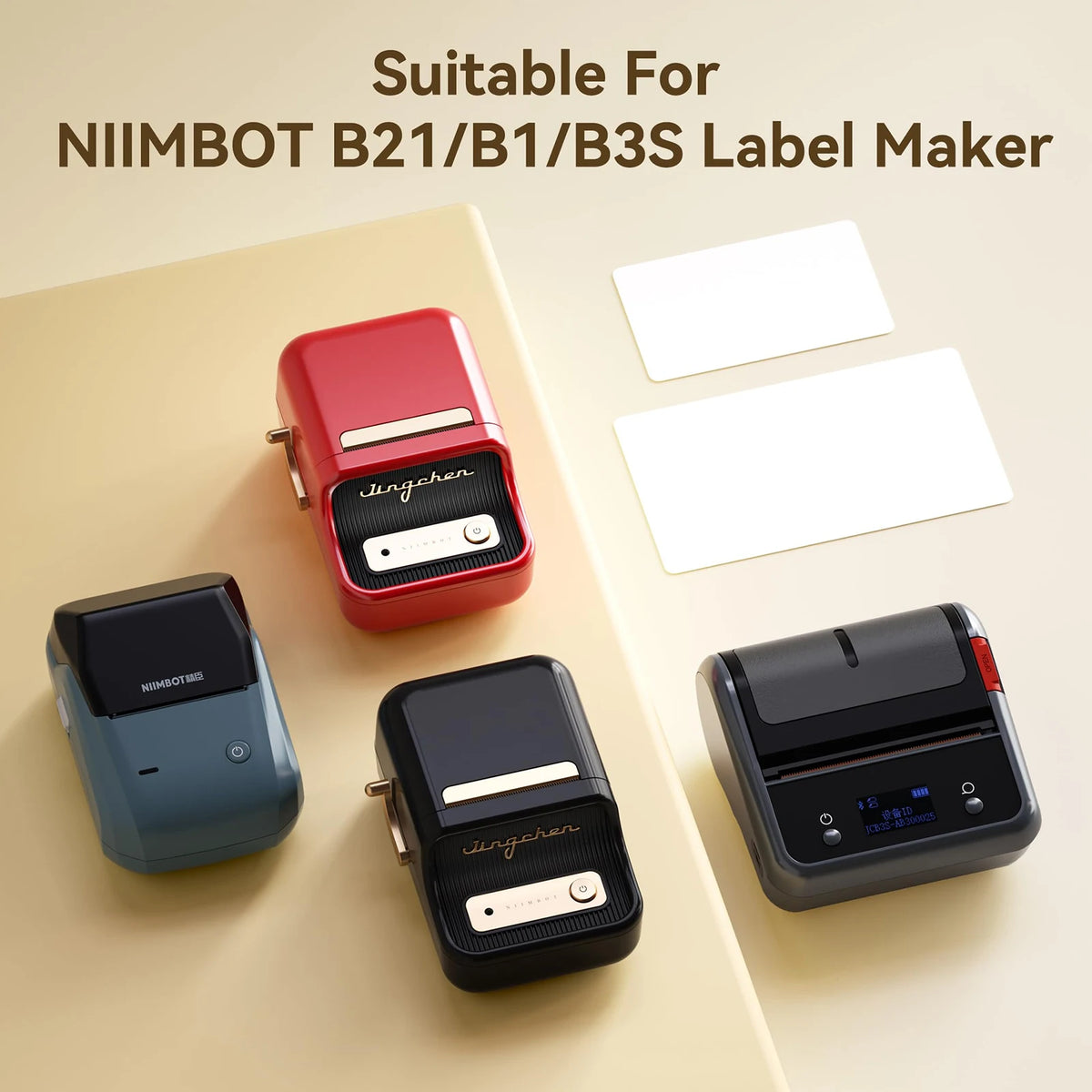 Niimbot Thermal Label Rolls – B1 B21 B203 B3S Compatible Label Maker Tape PRIMED