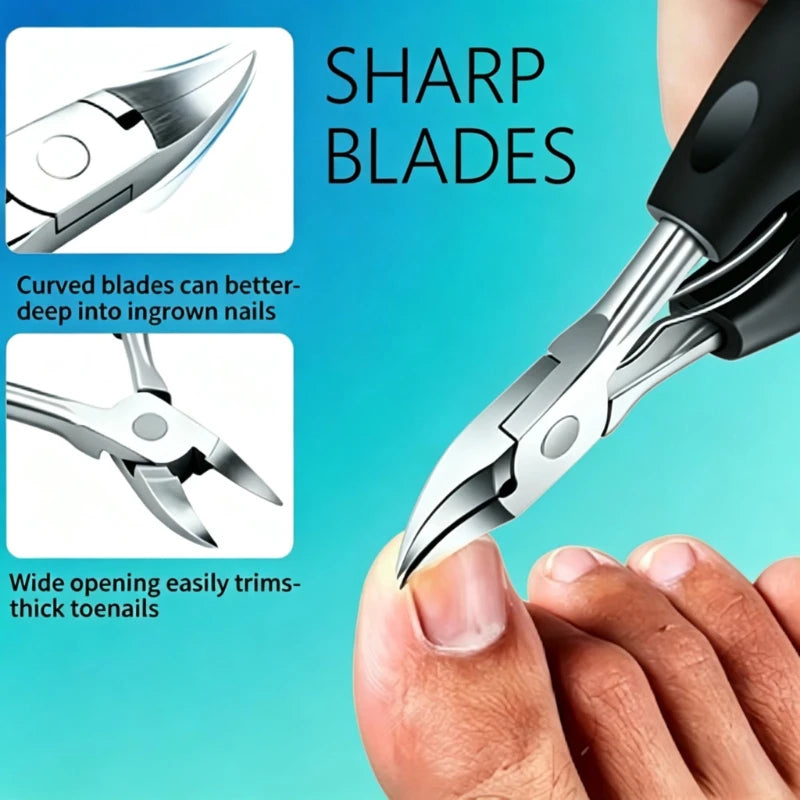 Stainless Steel Toenail Clipper & Foot Care Kit – 1/5 Pcs
