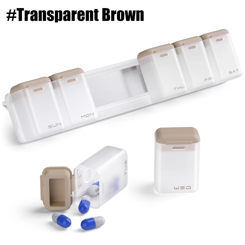 Weekly Pill Organizer – Extra Large 7-Day Magnetic Pill Box