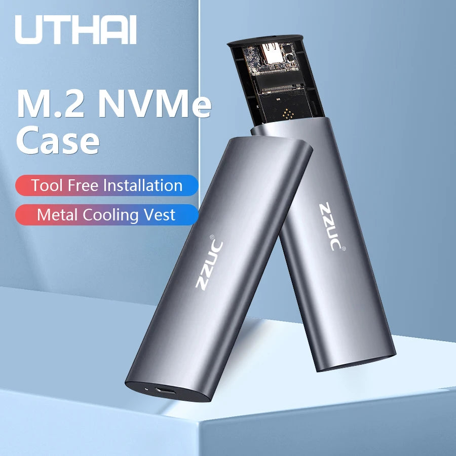 UTHAI M6 M.2 SSD Enclosure USB 3.1 NVMe NGFF Dual Protocol