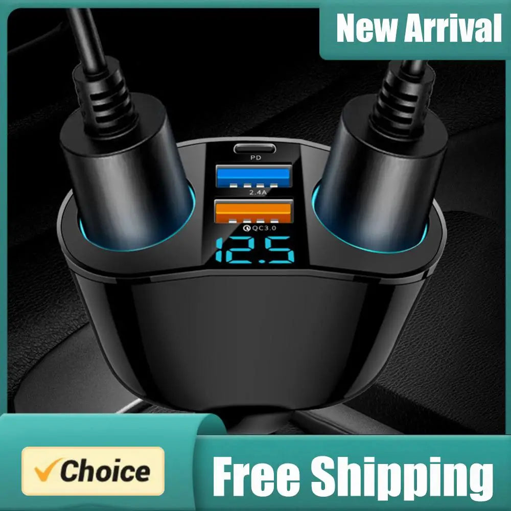 Car Cigarette Lighter USB Splitter PD QC3.0 Fast Charger Car USB Charger PRIMED Default Title