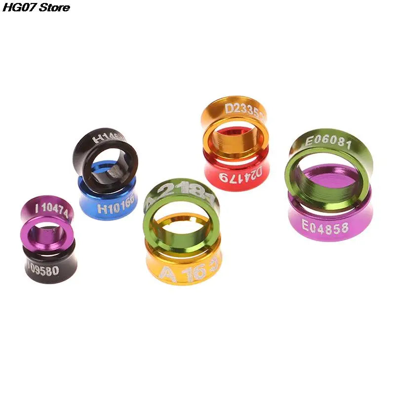 10-Pack Aluminum Bird Leg Rings – Parrot & Pigeon ID Bands