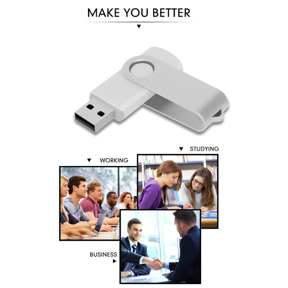 KAWEIDA Metal USB 2.0 Flash Drive 4GB–64GB | Gift Pen Drive USB Flash Drive PRIMED