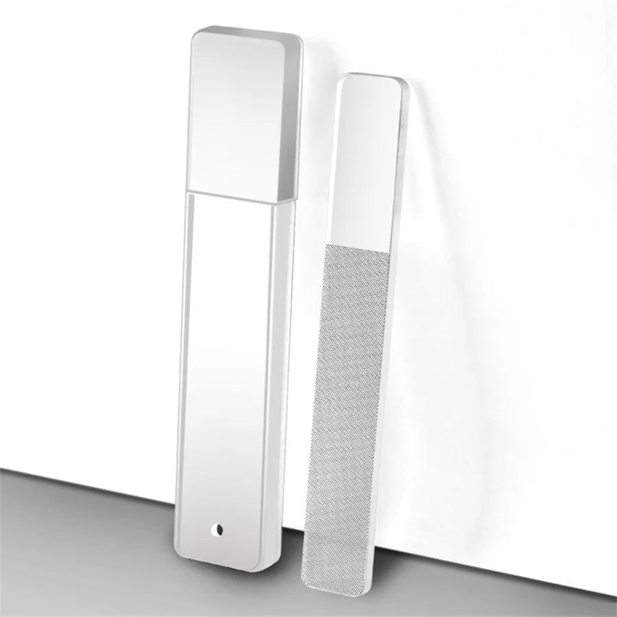 Nano Glass Nail File – Crystal Transparent Polish & Shine Tool Crystal Nail File PRIMED No letters
