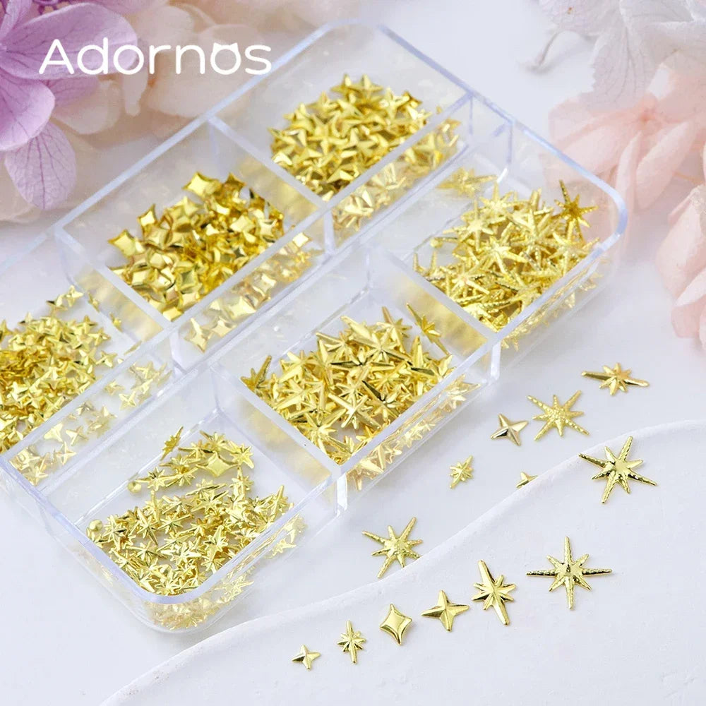 12-Grid 3D Crystal Nail Rhinestones – Mixed Size Gem Set Nail Art Rhinestones PRIMED 05