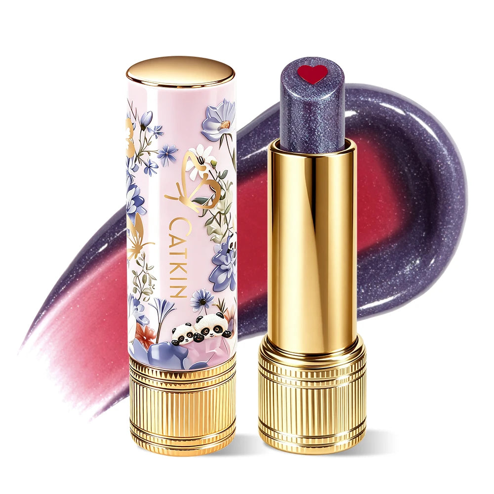 CATKIN Whiffle Dance Tinted Lip Balm – Dual-Core Moisturizing Gloss Tinted Lip Balm PRIMED C01 SMOKE MUSE