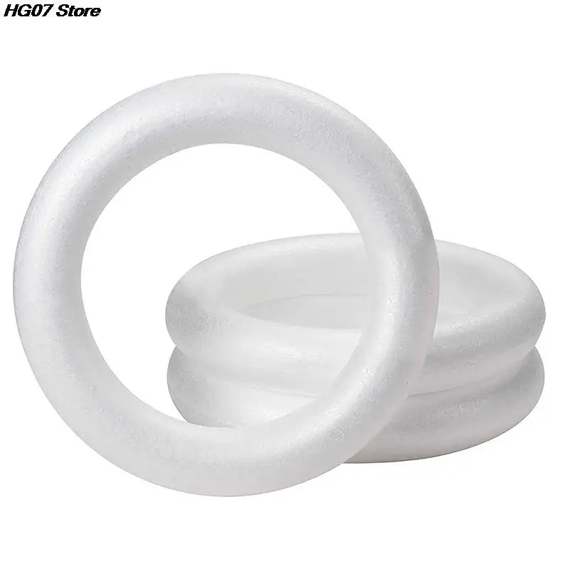 White Polystyrene Foam Wreath Ring – DIY Christmas Crafts