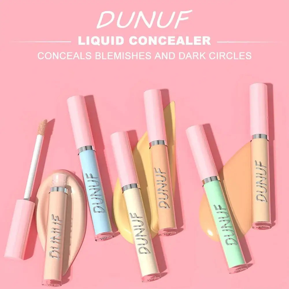 DUNUF Color Correcting Liquid Concealer – 8 Shades, Waterproof