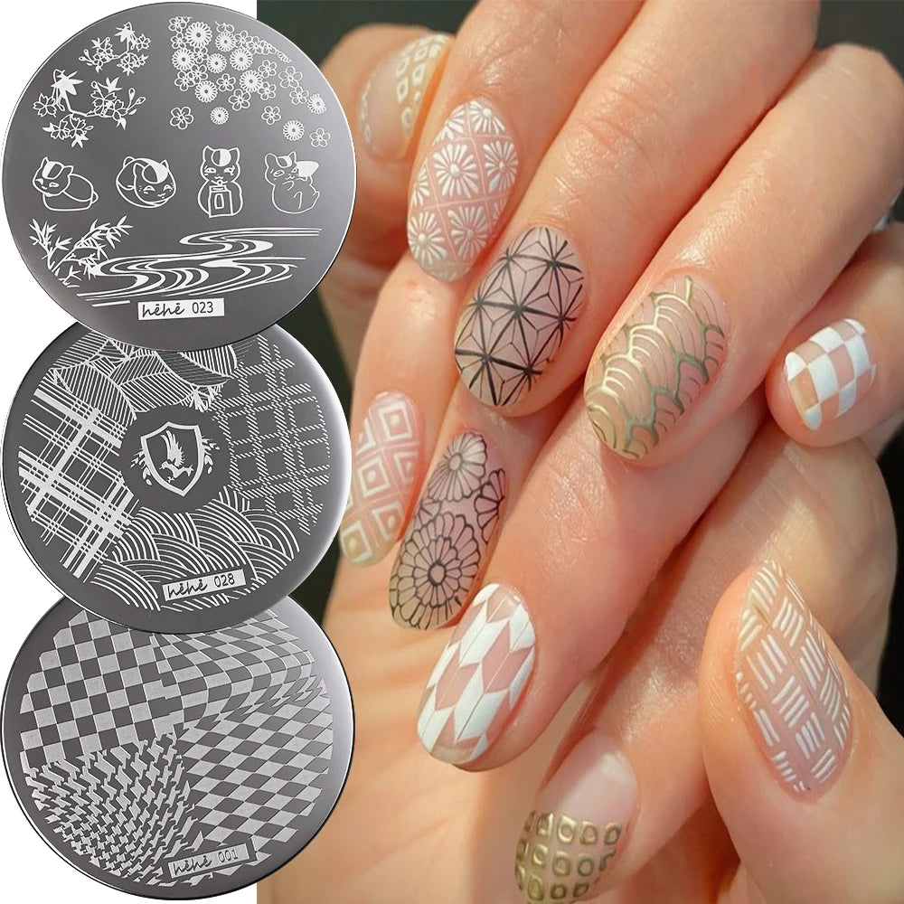 MAFANAILS Cute Cat Paw Nail Art Stamping Plate 5.5cm | 108 Designs Nail Stamping Plate PRIMED