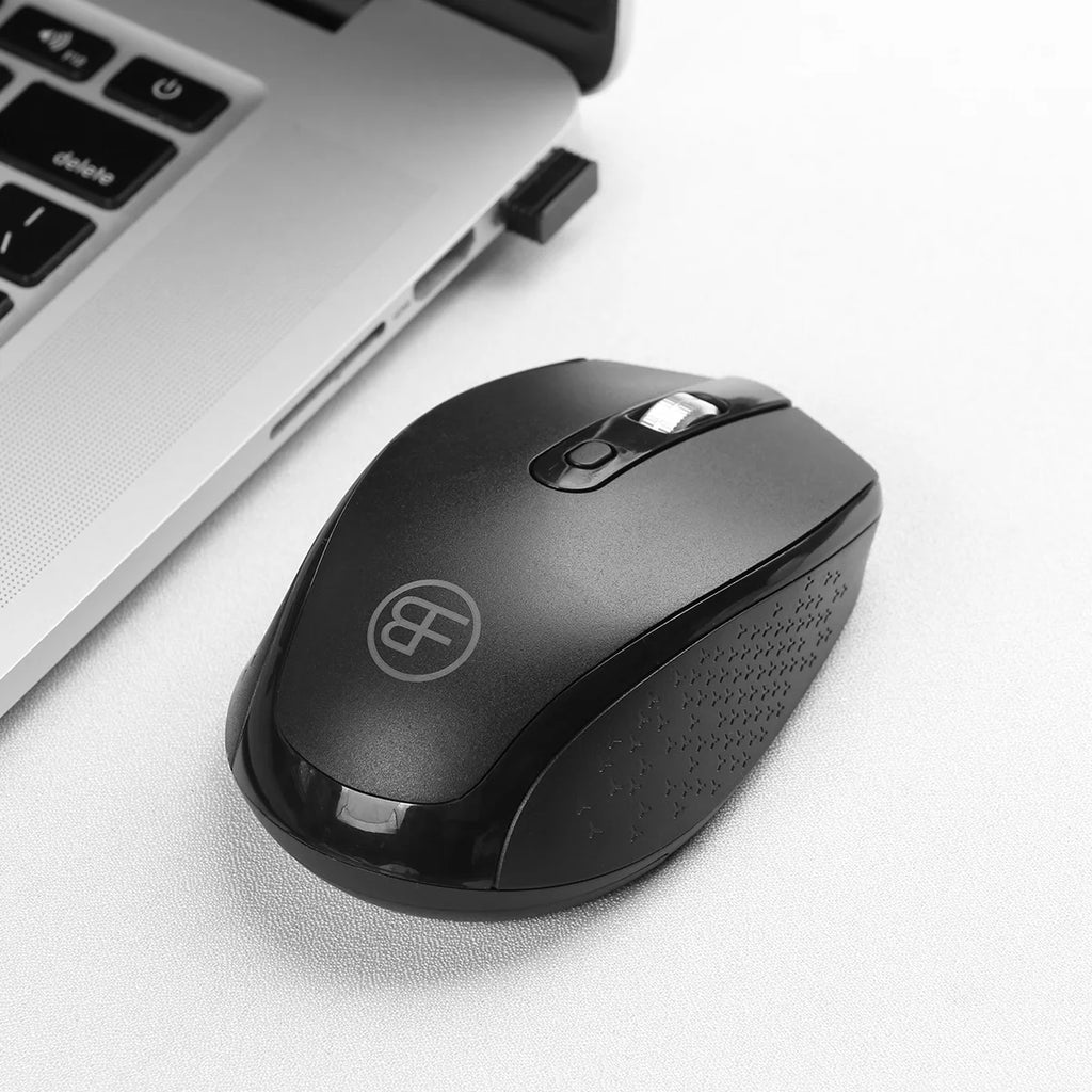 BalanceFit 2.4GHz Wireless Ergonomic Mouse | 1600 DPI USB Wireless Mouse PRIMED black