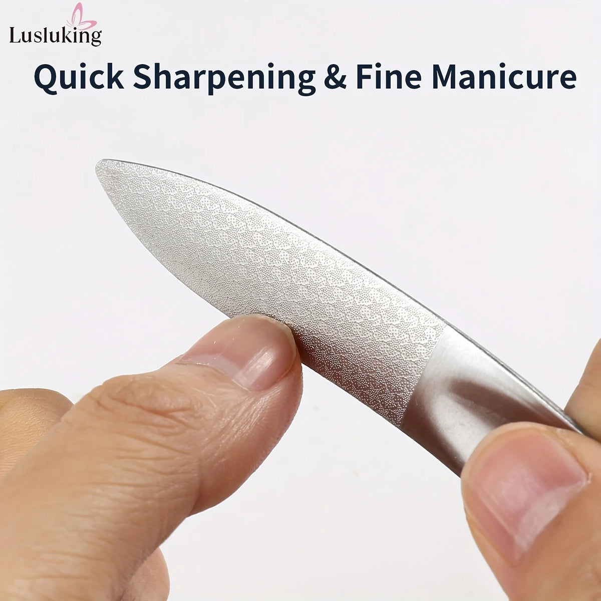 Ouriner Double-Sided Stainless Steel Nail File | Manicure Tool