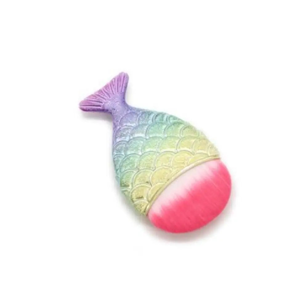 Mermaid Fish Tail Blush Brush – Soft Powder Makeup Brush