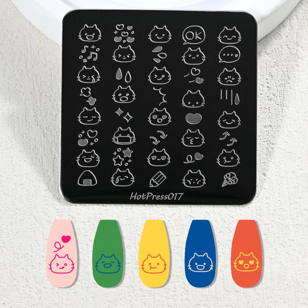 MAFANAILS Nail Stamping Plates – French Tip & Wave Stencils Nail Stamping Plate PRIMED TL-HotPress017