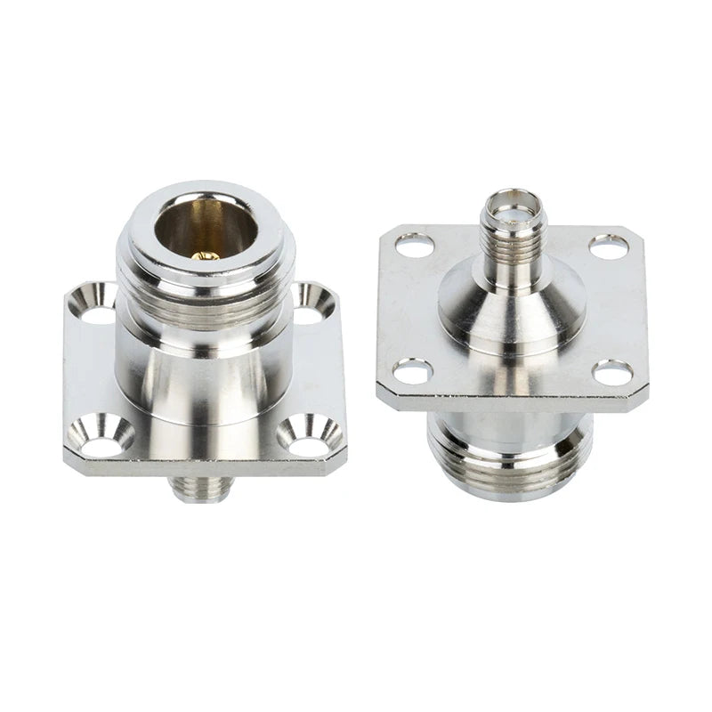 N Female to SMA Female Waterproof Flange Connector | O-Ring