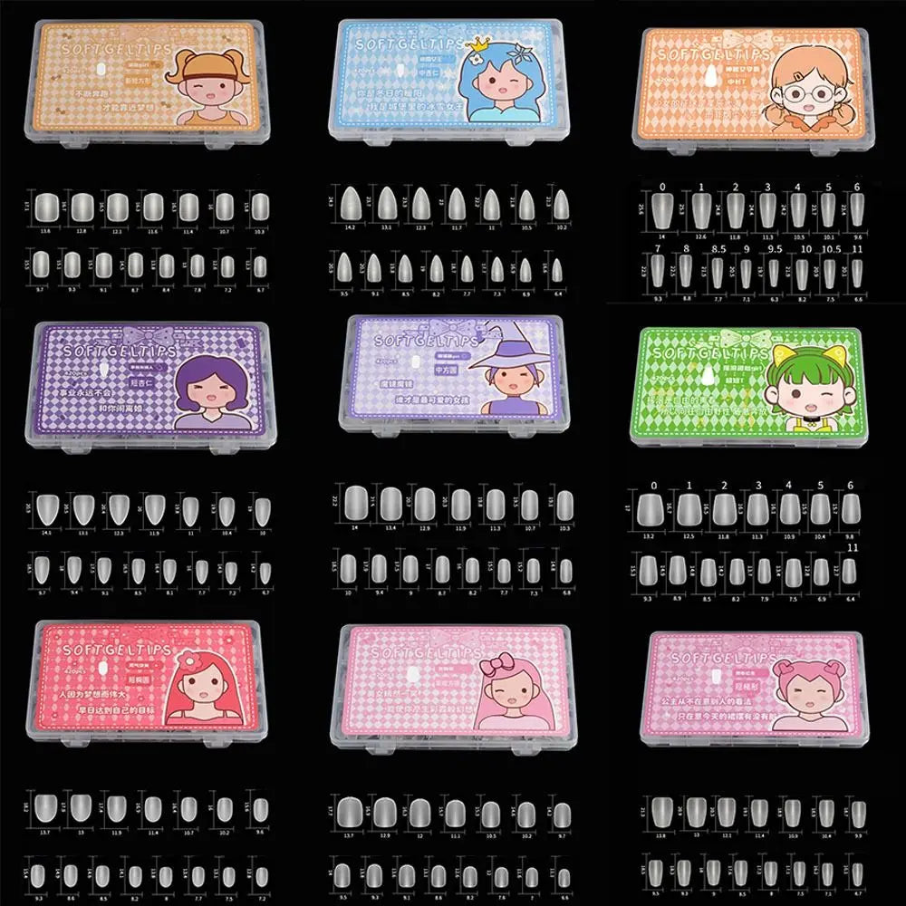 Ultra Short Matte Almond Press-On Nail Tips | 24/30 Pcs Set