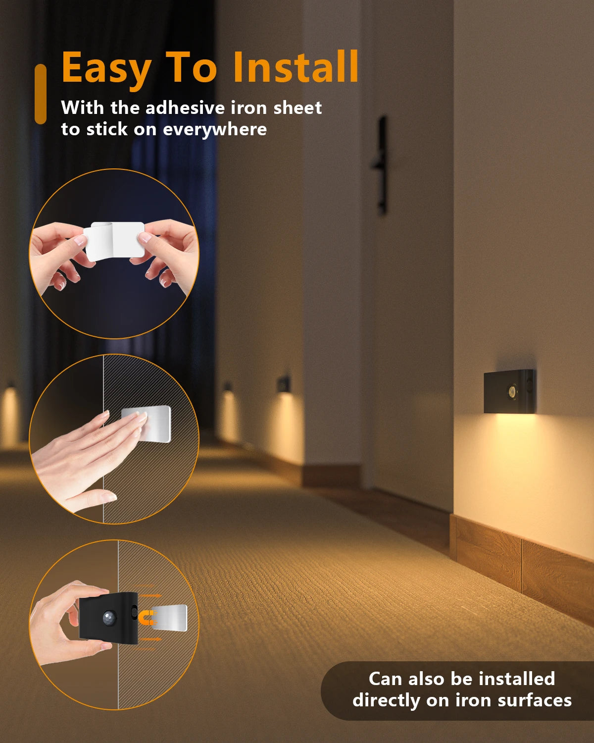 WILLED Motion Sensor Night Light | Rechargeable Warm White LED