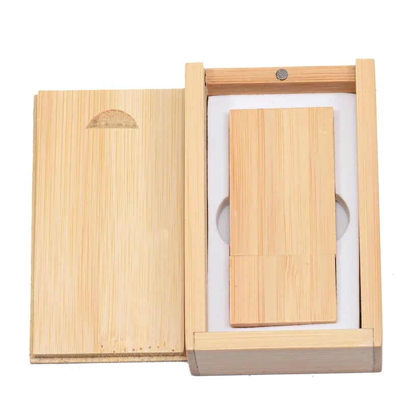 Wooden USB Flash Drive Custom Laser Engraved – 8GB to 64GB Gift USB Flash Drive PRIMED 16GB Bamboo With box CN