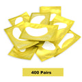 400 Pairs Hydrogel Under Eye Pads for Eyelash Extensions Eyelash Extension Pads PRIMED 400 Pairs Yellow