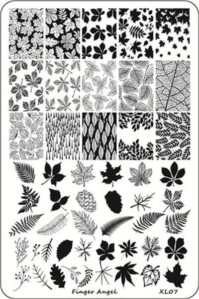 Plus Size Nail Stamping Plates – Multi-Image Stainless Steel