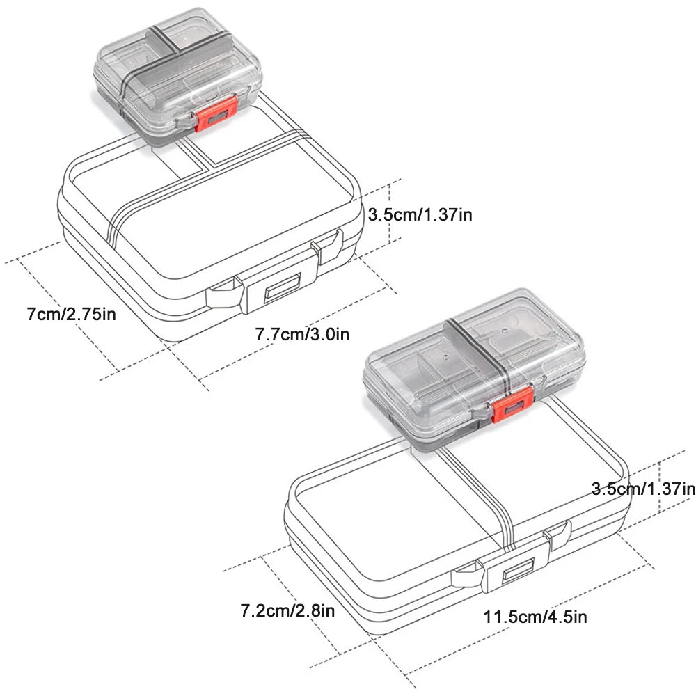 Weekly Pill Organizer 7/8 Compartments – Airtight Travel Pill Box