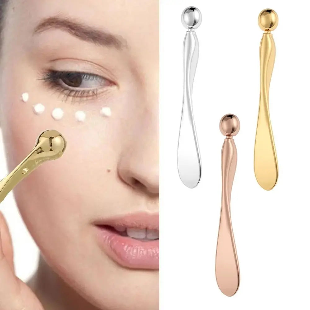 Zinc Alloy Eye Cream Massage Stick & Face Mask Spatula