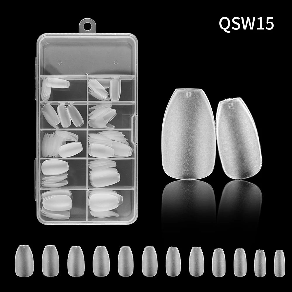 120pc French Press-On Nail Tips | Full Cover Acrylic Set