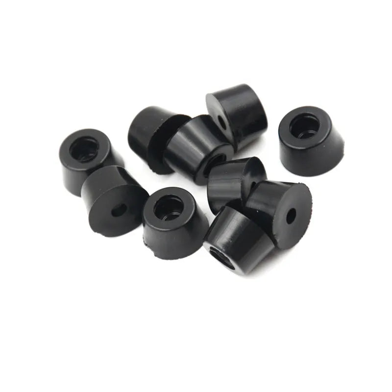 10-Pack Black Rubber Furniture Feet | Non-Slip Floor Protectors