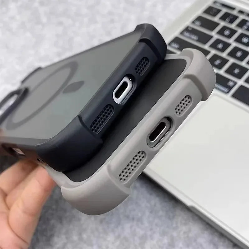 Magnetic Matte Armor iPhone Case | MagSafe Wireless Charging iPhone Armor Case PRIMED