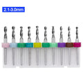 10-Pack Tungsten Carbide PCB Micro Drill Bits | CNC 3.175mm PCB Drill Bit Set PRIMED A4