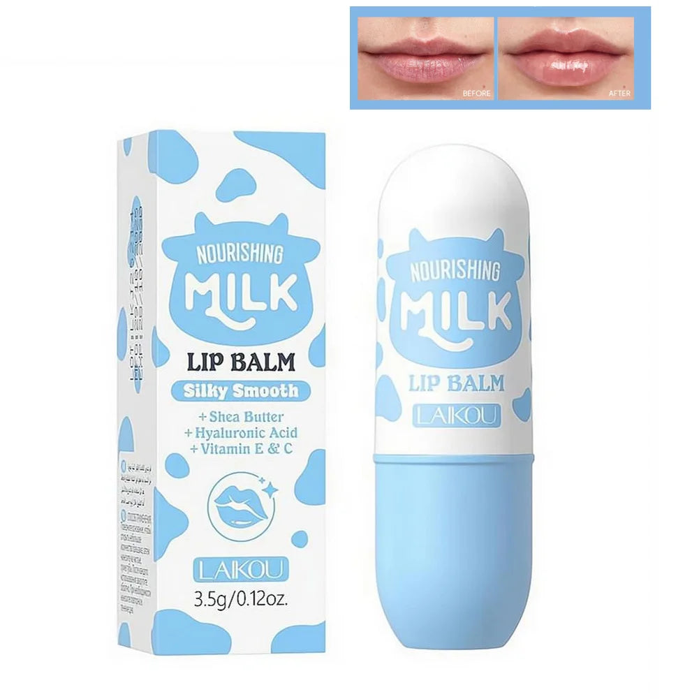 Milk Nourishing Lip Balm – Shea Butter, Jojoba & Hyaluronic Acid