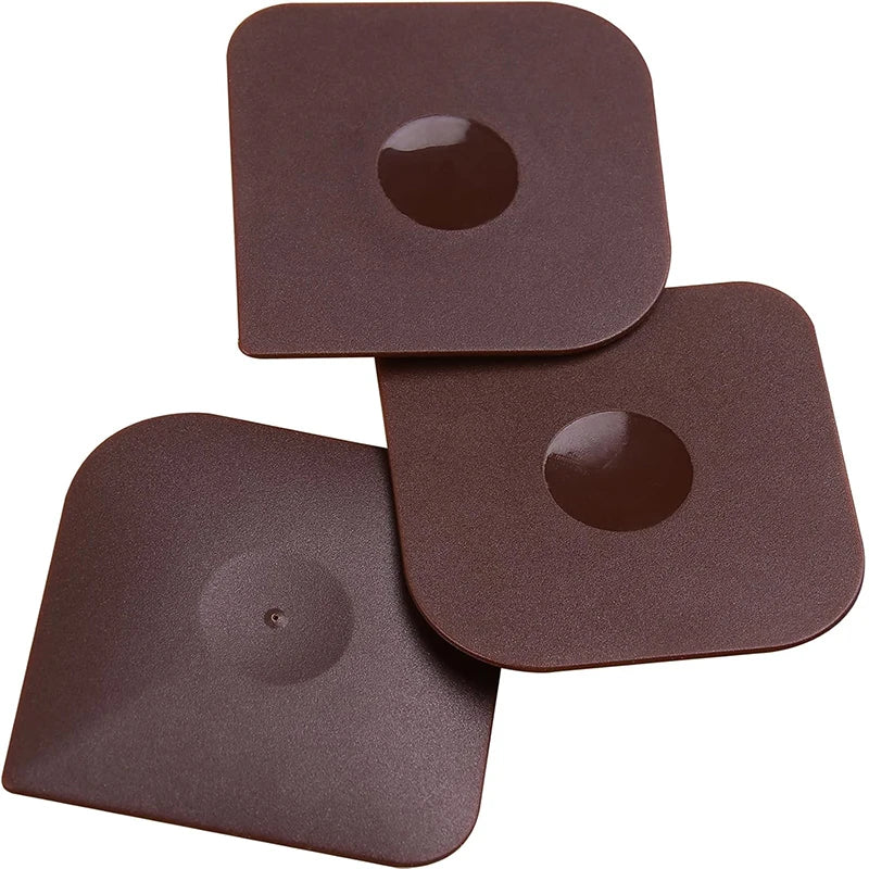 LMETJMA Non-Scratch Plastic Pan Scraper | Cast Iron Cleaner Pan Scraper Tool PRIMED 3 Pieces