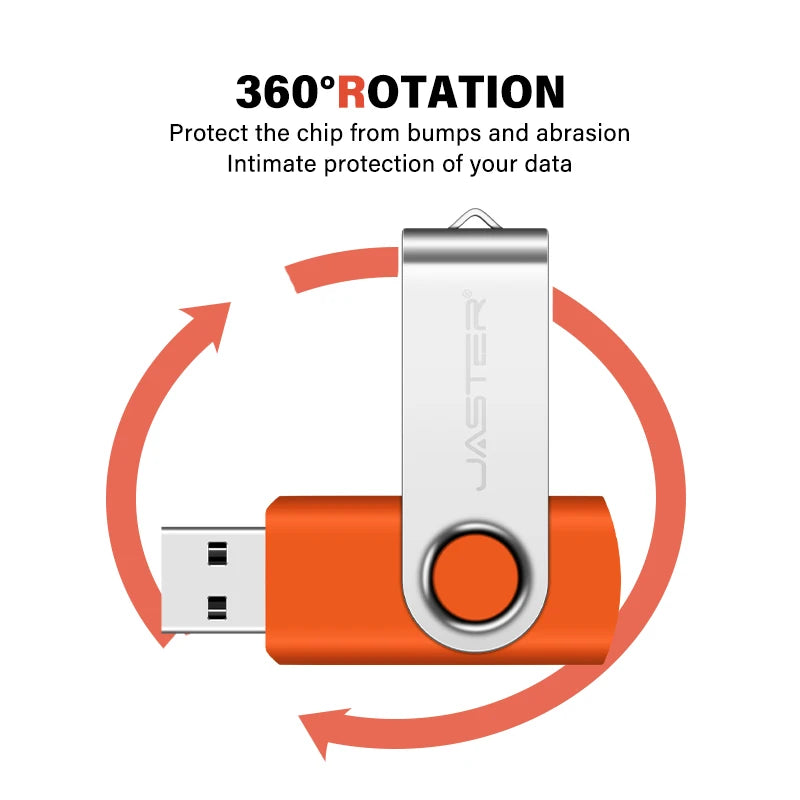 JASTER 100-Pack USB 3.0 Flash Drives 4GB–128GB + Key Chain USB Flash Drive PRIMED