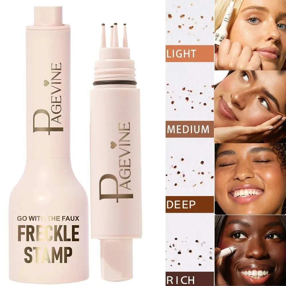 Dual-Head Freckle Stamp Pen – Waterproof Natural Makeup