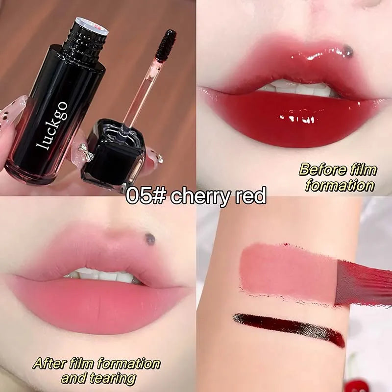 Peel-Off Matte Lip Stain | Waterproof Long-Lasting Lip Tint Peel-Off Lip Stain PRIMED 05 cherry red
