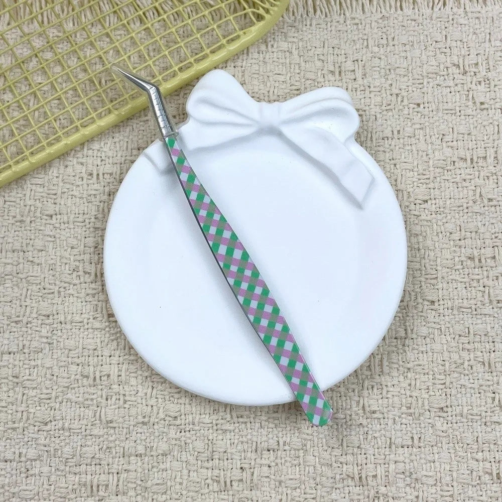 Curved Anti-Static Eyelash Extension Tweezers | Cartoon Design Eyelash Tweezers PRIMED Style 3