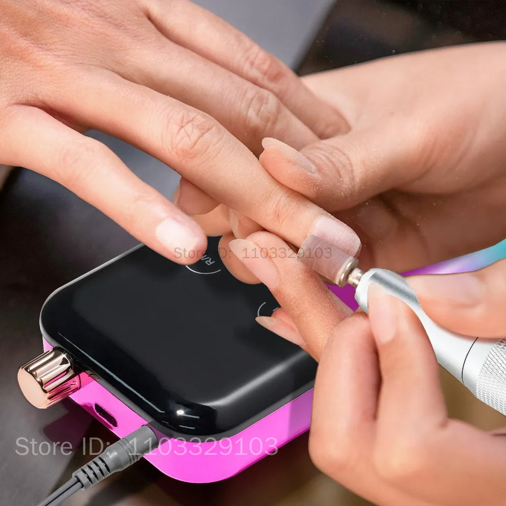 Professional 45000RPM Rechargeable Electric Nail Drill Machine
